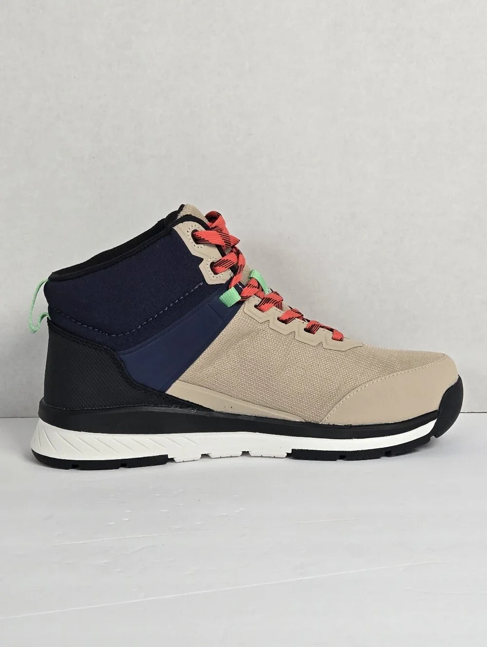 Bogs Slate Mid Composite Toe Work Boots 78989CT Men's Beige-Blue - US size 9